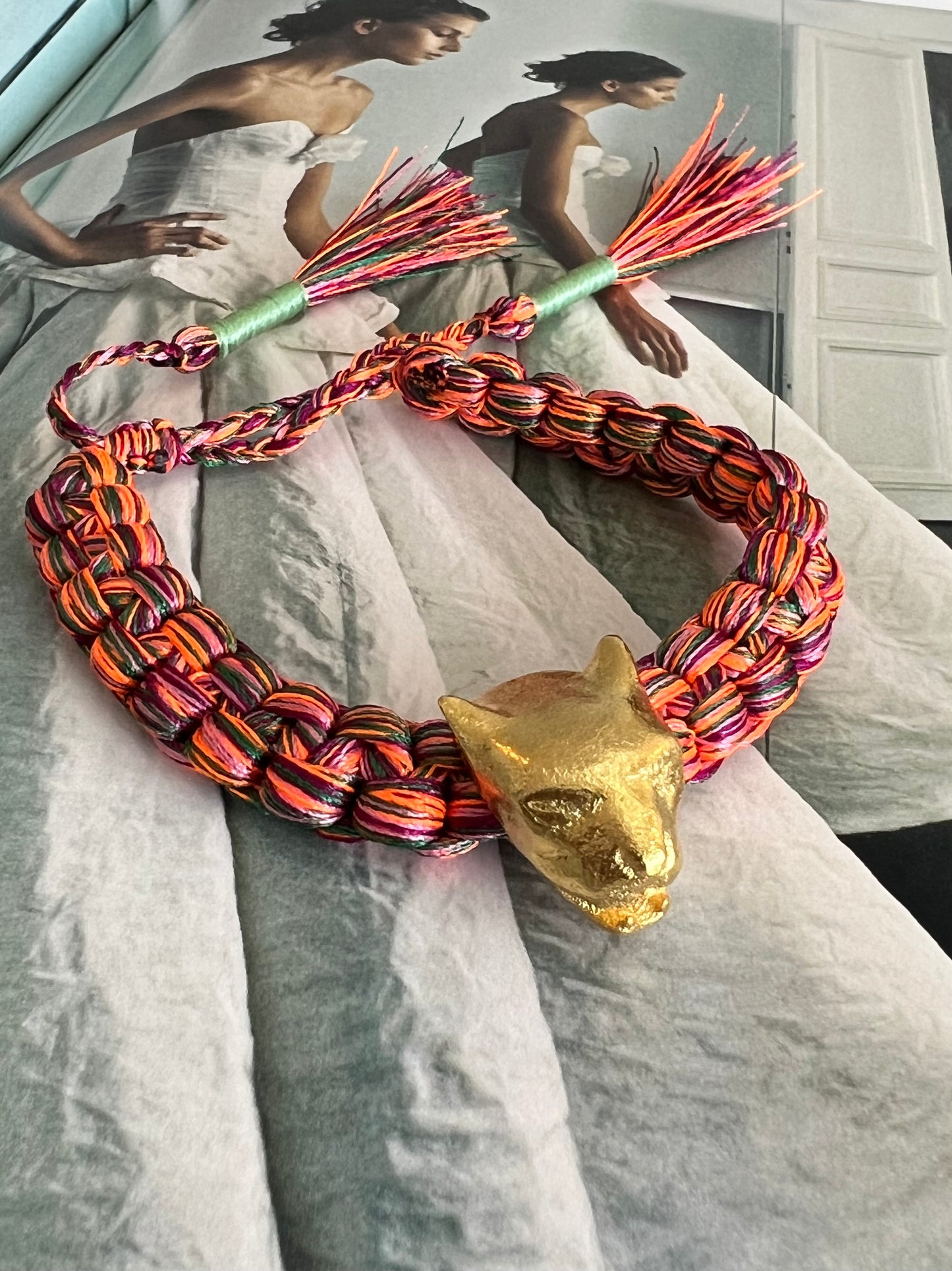 MACRAME FUNKY FELINE BRAZELET